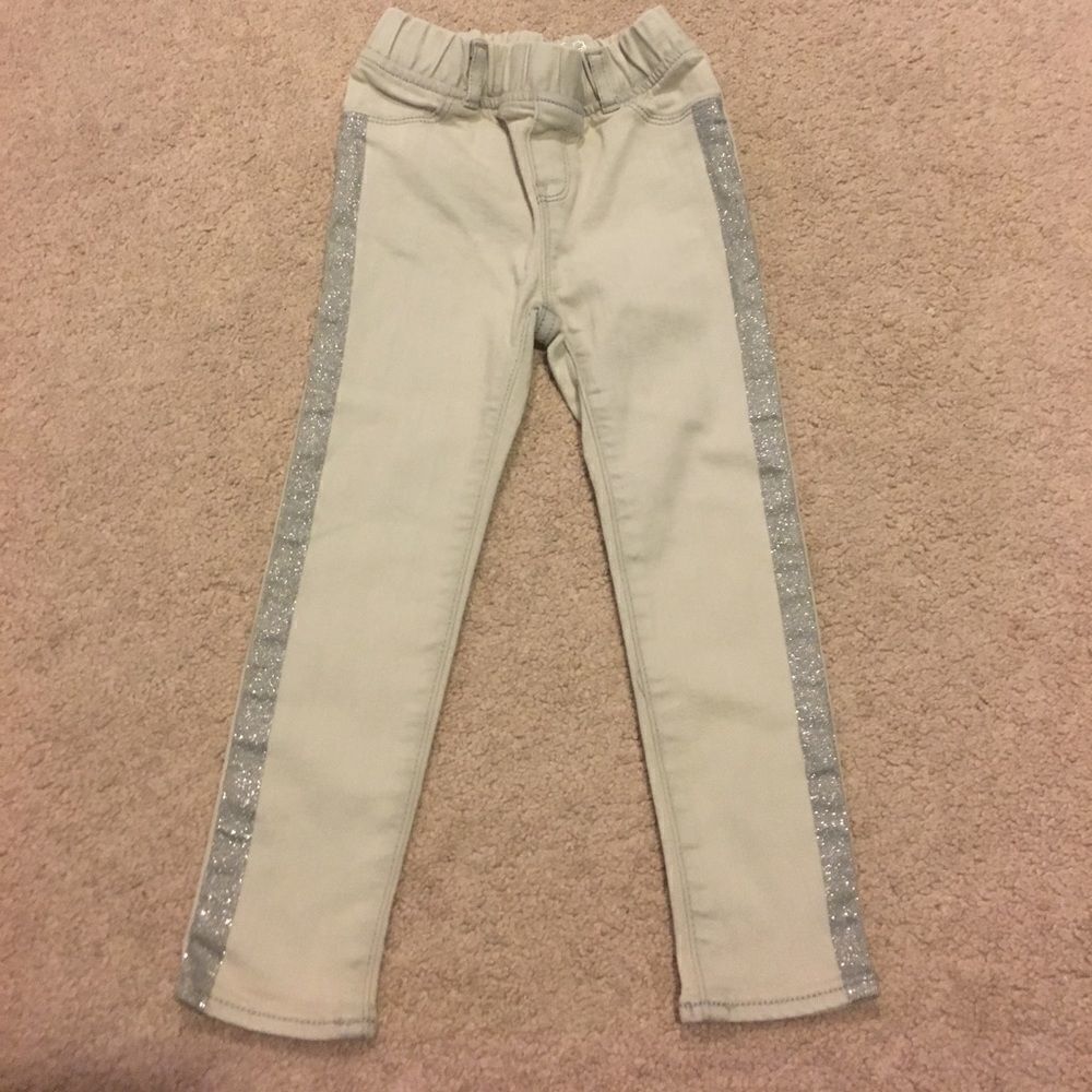 Gap Girls Silver Stripe Jeans - size 3